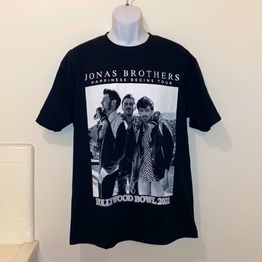 Unisex Jonas Brothers Hollywood Bowl 2021 “Happinesses Begins Tour” Graphic Tee